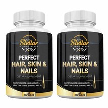 2 Bottles Perfect Hair, Skin &amp; Nails by My Stellar Lifestyle - 60 Capsules - $62.36