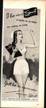 1951 Spun Lo lingerie bra panties sexy woman nurse art vintage print ad d4 - $22.24