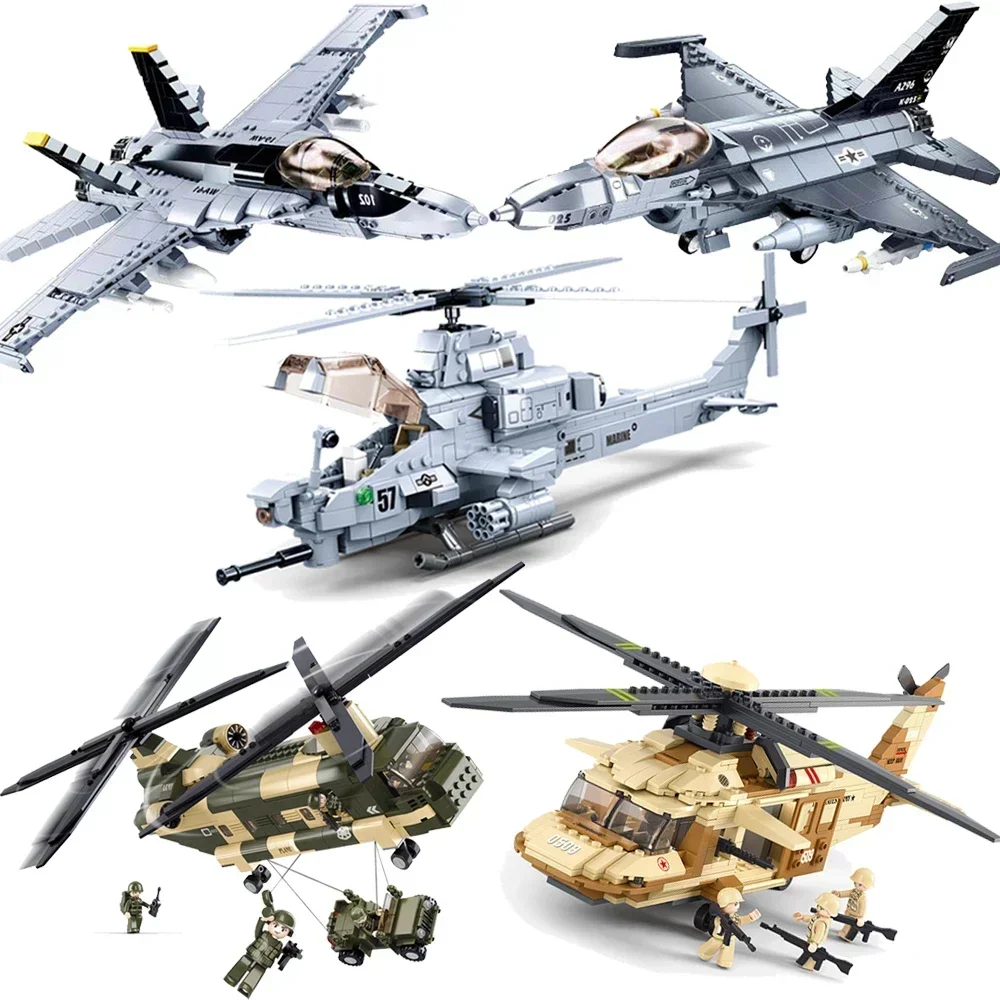 WW2 Military King of Jaeger AH-1Z VIPER Gunship Armed Helicopter Fighter - £20.43 GBP+