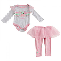 Star Wars Grogu Infant Bodysuit and Skeggings 2-Piece Set Pink - £11.77 GBP