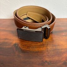 CHAOREN Mens Genuine Leather Ratchet Belt Automatic Buckle Casual Dress ... - $6.34
