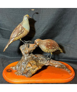 Vintage Jack Murphy California Quail Bird Wood Carving Statue Carved Sculpture - $9,280.28 MXN