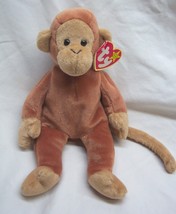 TY Beanie Baby BONGO THE BROWN MONKEY 8&quot; Bean Bag STUFFED ANIMAL TOY.199... - $14.85