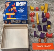 Vintage Pressman Block Head! Game 1992 w/ Original Box, Pieces, and Card - £13.43 GBP