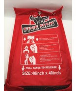 Five Man Fire Blanket 40” x 40” – Emergency Safety Protection Kitchen, H... - $272.43 MXN