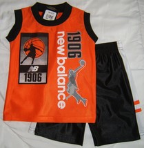 New Balance Boys Tank Shorts 2 pc Set Orange Size 18M 18 Months - £8.20 GBP