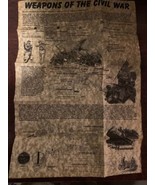 Weapons Of The Civil War Parchment Poster - $2.50