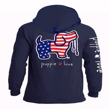 Puppie Love Dog USA Pup Pullover Hoodie  NEW Fast Free Ship - $56.95+