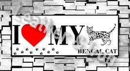 New I Love My Bengal Cat Design Checkbook Cover - $9.95