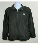 The North Face Fleece Fall Jacket Coat Zip-Up Black Men Size Medium M Li... - £30.95 GBP