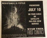 Star Trek First Contact Tv Guide Print Ad Patrick Stewart Brent Spinner ... - $5.93