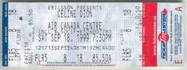 CELINE DION 1999 Vintage Ticket Stubs Ottawa Corel &amp; Toronto Air Canada ... - €11,16 EUR