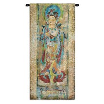 50x24 LOTUS II Goddess Woman Asian Oriental Art Tapestry Wall Hanging - £101.23 GBP
