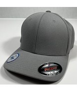 Flexfit Baseball Hat Cap Size L/XL Fitted Flex Fit Ballcap Gray Blank - £5.94 GBP