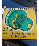 4 pieces NOS Buss FUSTAT Type S 30 Amp Fuse Dual Element Time Delay Fuse... - $13.54 CAD