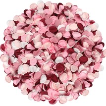 1200 Pieces Silk Rose Petals Faux Flowers Petals Burgundy Flower Petals For Vale - £35.38 GBP