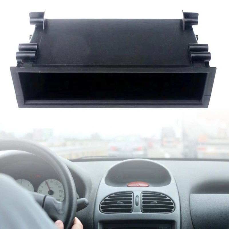Single Din Dashboard Radio Installation Pocket Organizers Storage Box For Car - £11.64 GBP