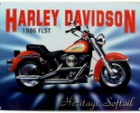 1986 Harley Davidson FLST Heritage Softail Metal Sign - £31.15 GBP