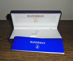 Waterman Paris France Vintage Blue Box Only With Booklet - £15.79 GBP