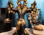 Ebros Anubis Statue Ankh Altar Weighing The Heart Against Feather Figuri... - $44.99