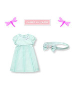 Janie and Jack baby girl &quot;Petite Blooms&quot; Dragonfly Dress + Headband Set ... - £46.70 GBP