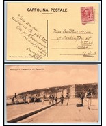 ca 1906 ITALY Postcard - to Natick, Massachusetts USA J7 - $2.96