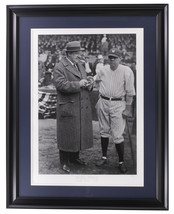 Babe Ruth &#39;Writing History&#39; Framed 17x22 Historical Archive Giclee - £216.59 GBP