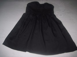 AMERICAN EAGLE OUTFITTERS STRAPLESS BLACK DRESS-6-100% POLYESTER-ELASTIC... - $9.46