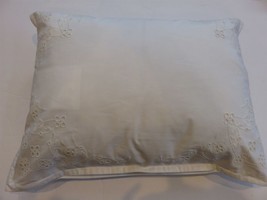 Ralph Lauren Juliet Floral Eyelet White deco pillow NWT - £44.20 GBP