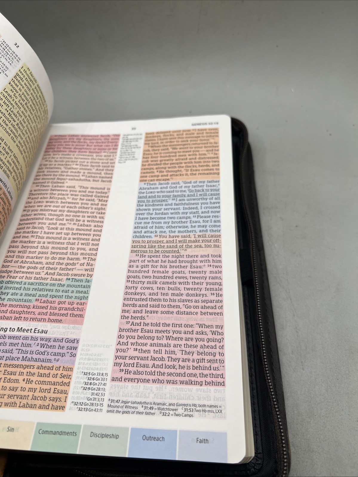 CSB Rainbow Study Bible,Black/Tan LeatherTouch, - CSB Bibles by Holman With Case Item image 10