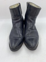 Durango Boots TR820 Men&#39;s Short Leather Side Zip Western Boots Size 9D - $35.22