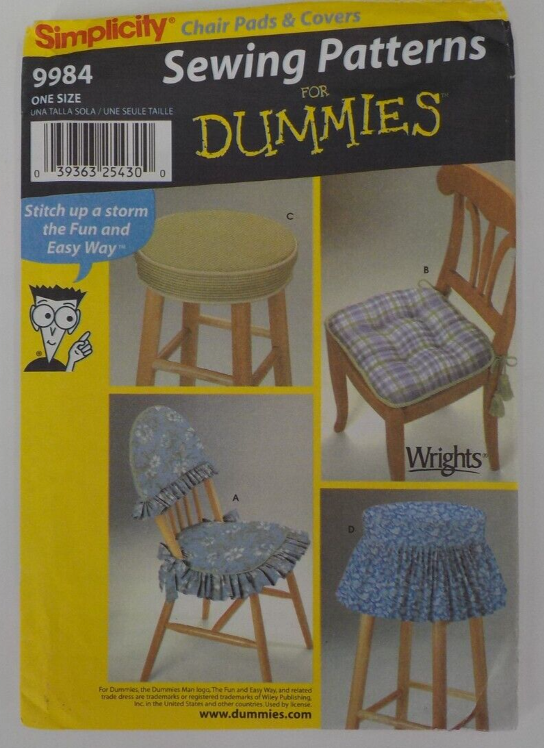 SIMPLICITY PATTERN #9984 CRAFT HOME DECORATING SEWING 4 DUMMIES UNCUT PRINT 2001 - $8.99