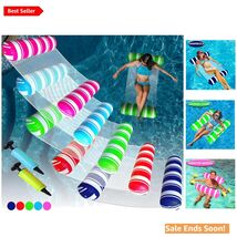 Stylish 5 Pack Inflatable Water Hammocks - Versatile Pool Floats for Adults - $52.42