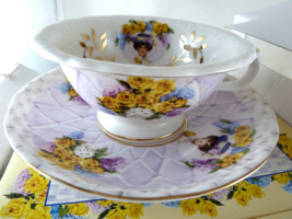 Avon 2001 Honor Society Award Mrs. Albee Teacup and Saucer Set +Stand Ne... - $13.85