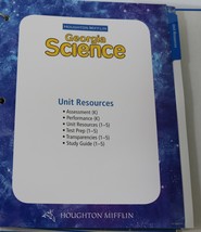 Houghton Mifflin Georgia Science: Ready Unit Resources - Transparencies Levels 1 - $19.99