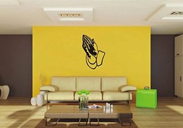 Picniva Praying Hands sty1 Removable Vinyl Wall Decal Home Dicor - £6.87 GBP