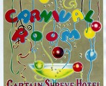 Carnival Room Drinks Menu Captain Shreve Hotel Shreveport Louisiana 1950&#39;s - $101.25