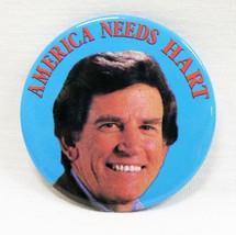 VINTAGE 1988 Gary Hart for President 2&quot; Campaign Button America Needs Hart - £19.45 GBP