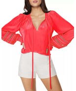 Ramy Brook Henri Embroidered Blouse, Size XS - $163.94