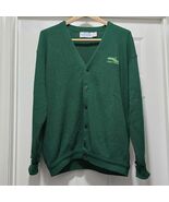 VTG Men&#39;s Pickering Pebble Beach Green Golf Club Cardigan Sweater 70s Sz XL - $55.21 CAD