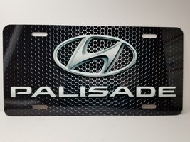 Hyundai Palisade Inspired Art on Mesh FLAT Aluminum License Tag Plate *BLEMISHED - £10.60 GBP