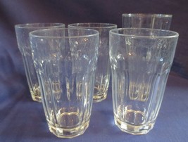 4 Clear Luminarc Clear 10 Panel Working Drinking Glasses 5.5” Tall + 8 panel - $25.00