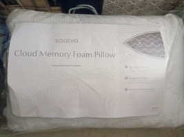 Saatva Queen Size Cloud Memory Foam Latex Pillow Set (2) Length/Width 28x18 NIP - £119.07 GBP