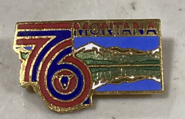Vintage “76” 1976 State Of Montana Pinback Metal Pin - £6.98 GBP