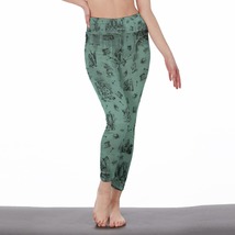 Green Wonderland Women&#39;s Leggings Size S-5XL Available - £23.59 GBP