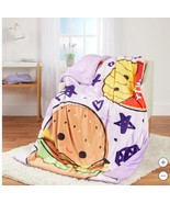 Squishmallows Throw Purple Multicolor Just Lunchin Snuggle Blanket 50&quot; X... - $29.99