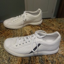 Tommy Hilfiger Women&#39;s White Leather Casual Sneaker Shoes Size 10.5M TM0... - $44.55