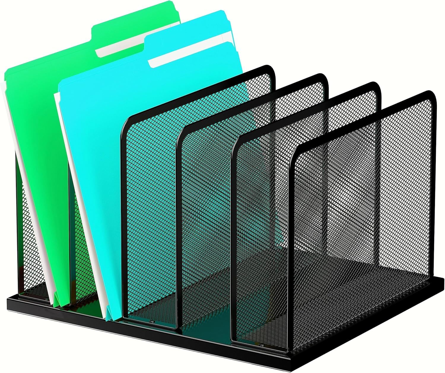 Kuntine.B Desk File Organizer 5 Sections Upright Mesh, Office &amp; Classroom - $36.99
