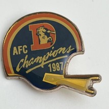 1987 Denver Broncos AFC Champions 80s NFL Football Lapel Hat Pin Sports Pinback - £7.93 GBP
