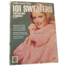 101 Sweaters Womans Day Magazine 1978 Patterns Knitting Crochet Womens Mens - $12.86